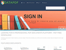 Tablet Screenshot of datapdf.com